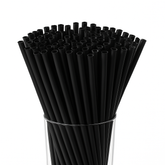 Strohhalme Mehrweg-Plastik Schwarz